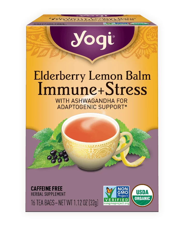 ELDERBERRY LEMON BALM IMMUNE + STRESS TEA Christopher's Herb Shop
