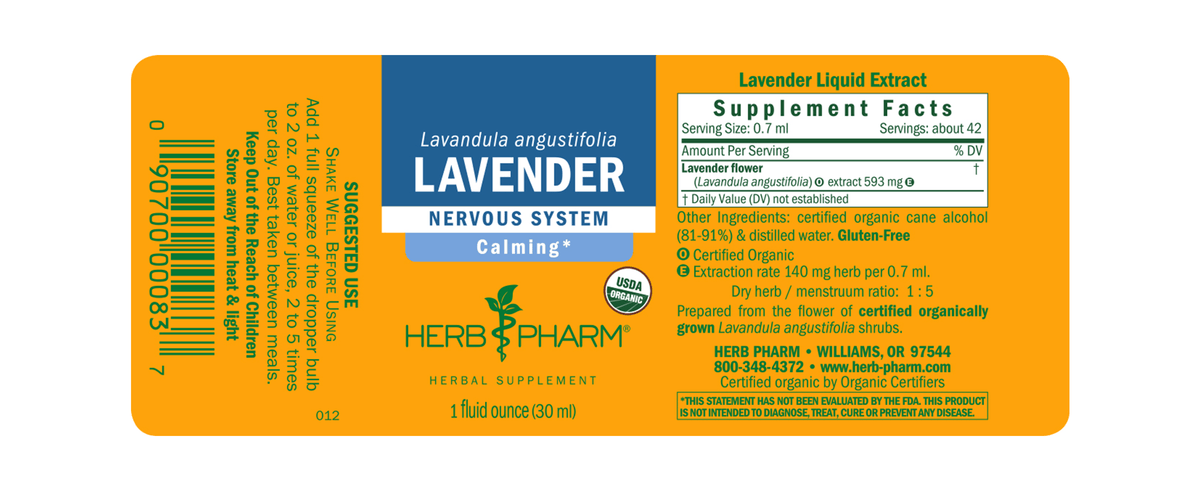 lavender flower supplement Herb Pharm® Lavender