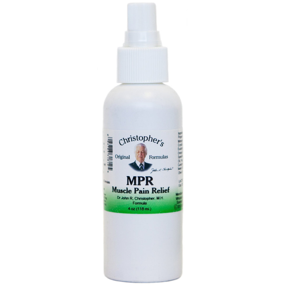 MPR (Muscle Pain Relief) - 4 oz Spray – Christopher's Herb Shop