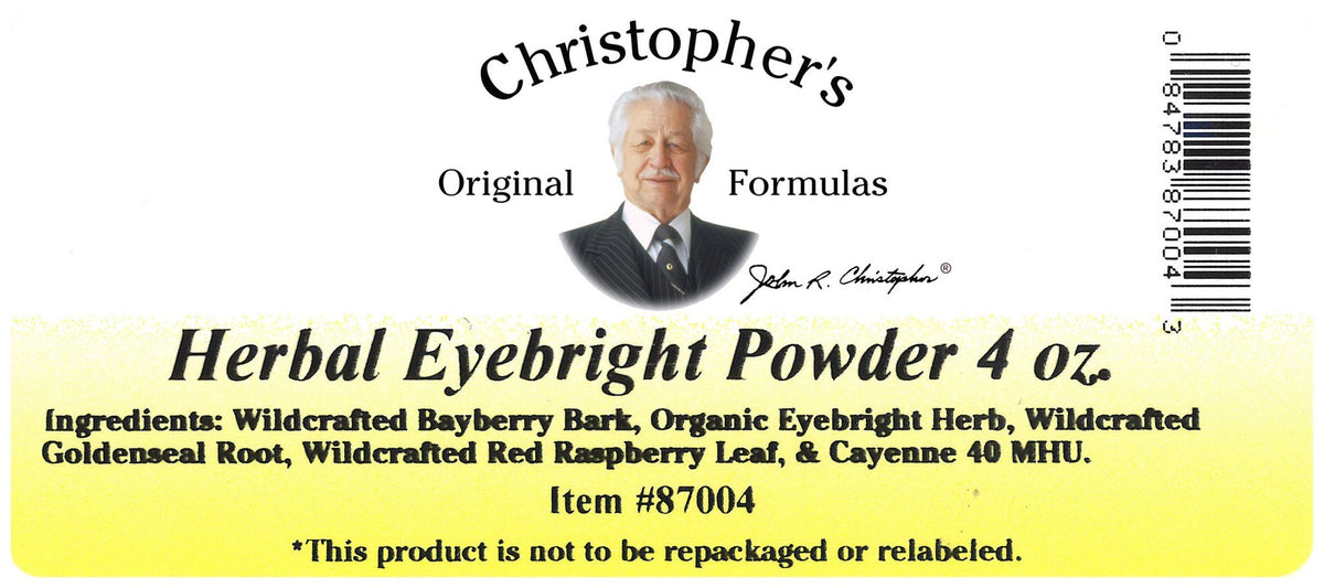 Herbal Eye Formula Bulk 4 oz. Powder Christopher's Herb Shop
