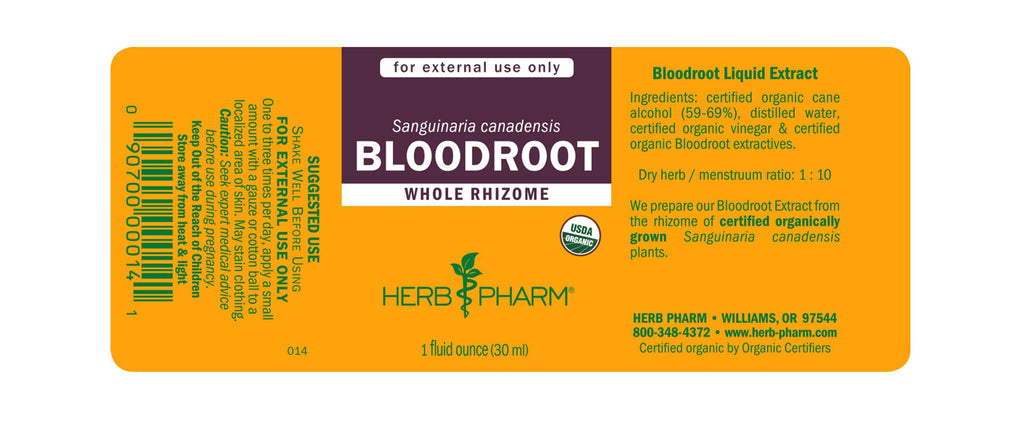 Herb Pharm® Bloodroot - 1 oz - Christopher's Herb Shop