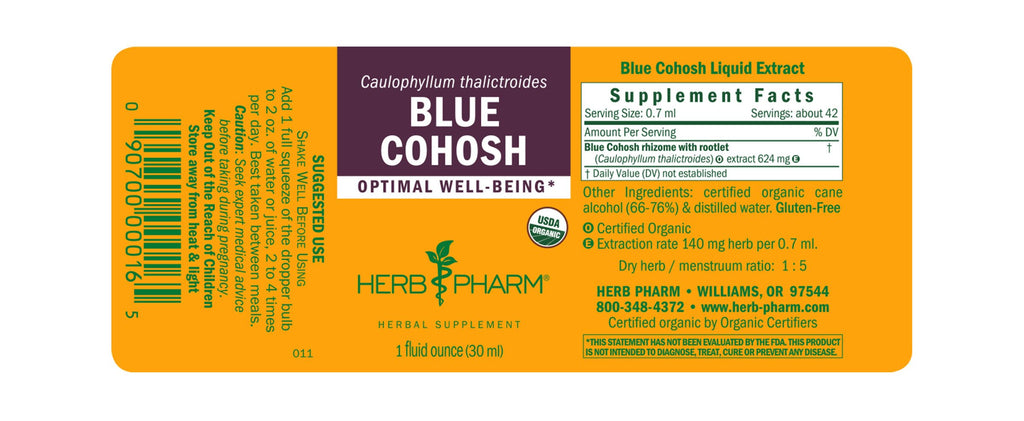 Herb Pharm® Blue Cohosh - 1 oz - Christopher's Herb Shop