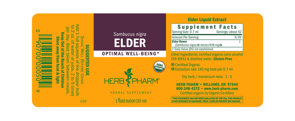 Herb Pharm® Elder - 1 oz - Christopher's Herb Shop