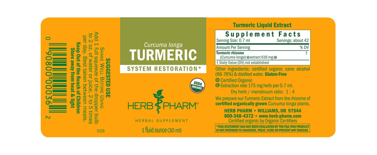 Herb Pharm® Turmeric Extract – Christopher's Herb Shop