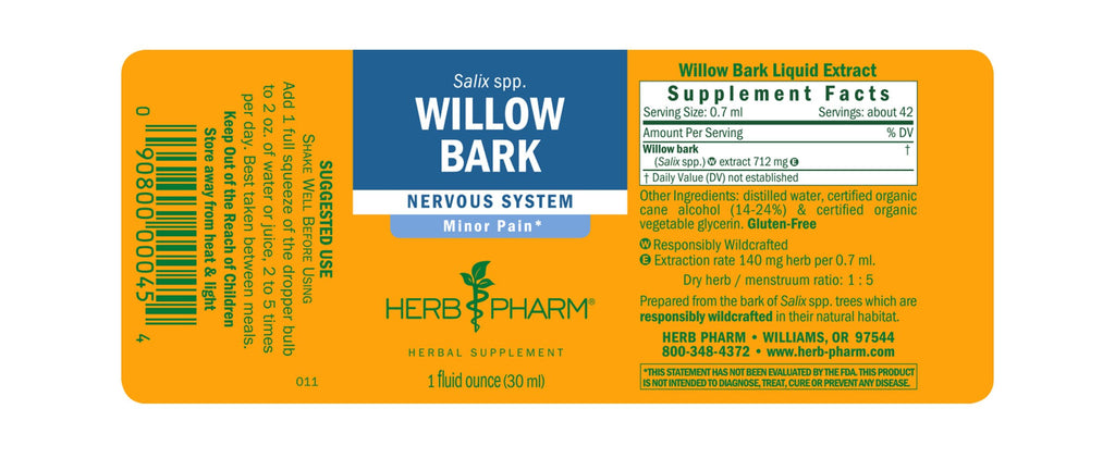 Willow Bark - 1 oz - Christopher's Herb Shop