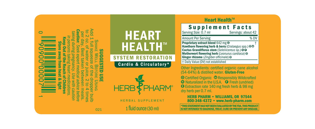 Herb Pharm® Heart Health™ - 1 oz - Christopher's Herb Shop