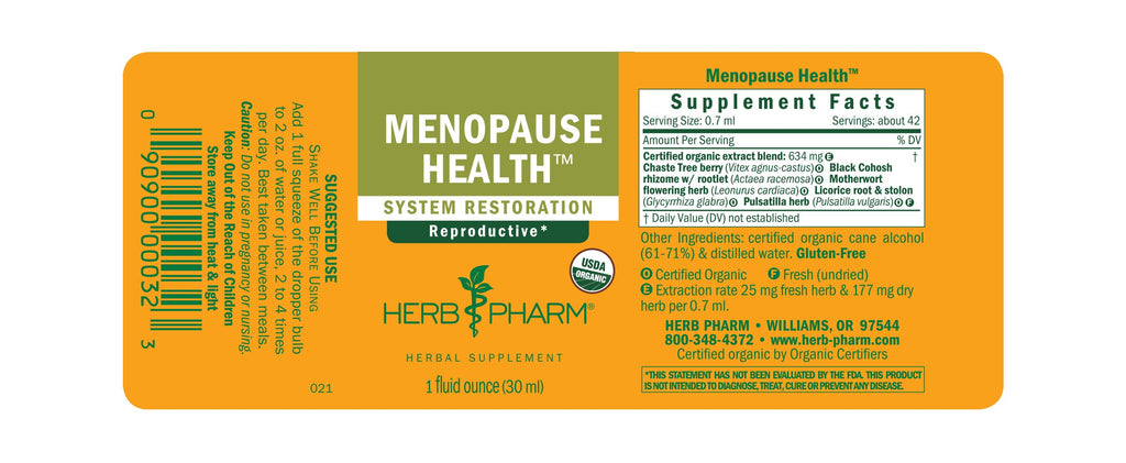 Herb Pharm® Menopause Health™ - 1 oz - Christopher's Herb Shop