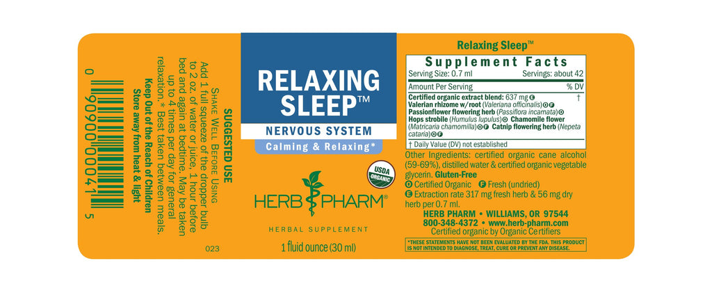 Herb Pharm® Relaxing Sleep™ - Christopher's Herb Shop
