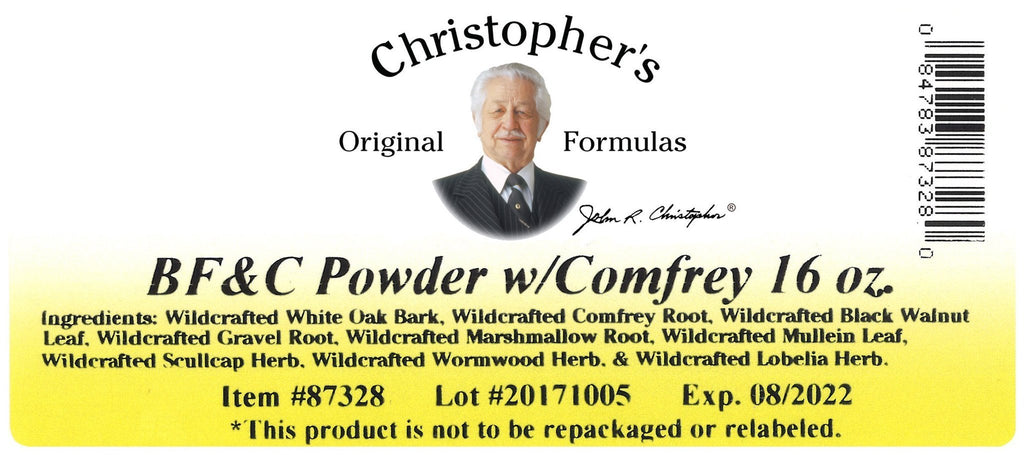 BF&C - Bulk 1 lb. Powder - Christopher's Herb Shop