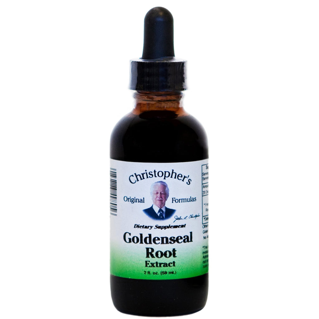 Goldenseal Root - Glycerine Extract 2 oz - Christopher's Herb Shop