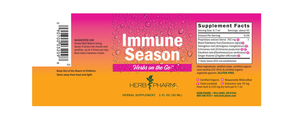 Herb Pharm® Herbs on the Go: Immune Season™ - Christopher's Herb Shop