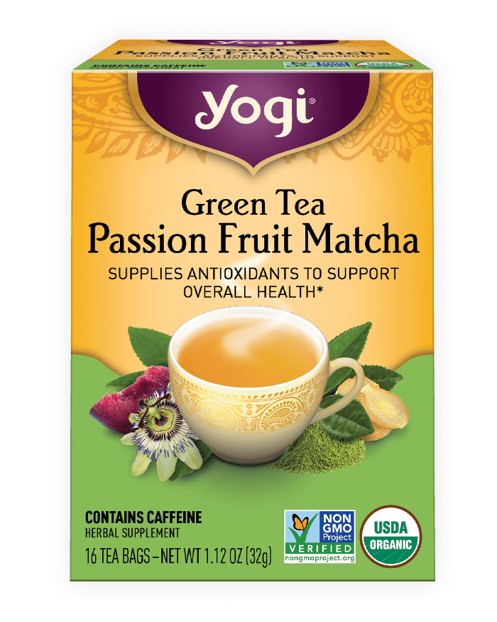Yogi® Green Tea Passion Fruit Matcha Tea - Christopher's Herb Shop