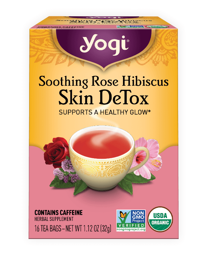 Yogi® Soothing Rose Hibiscus Skin DeTox Tea - Christopher's Herb Shop