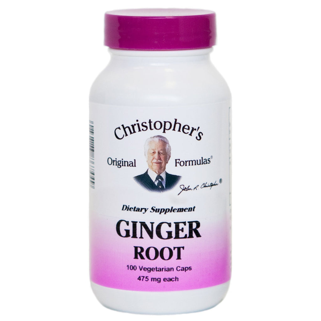 Ginger Root - 100 Capsules - Christopher's Herb Shop