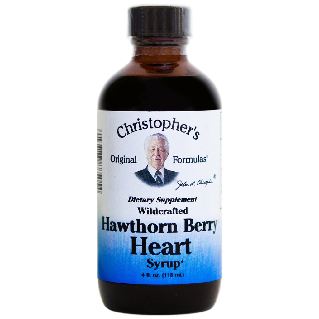 Hawthorn Berry Heart Syrup 4 oz. - Christopher's Herb Shop