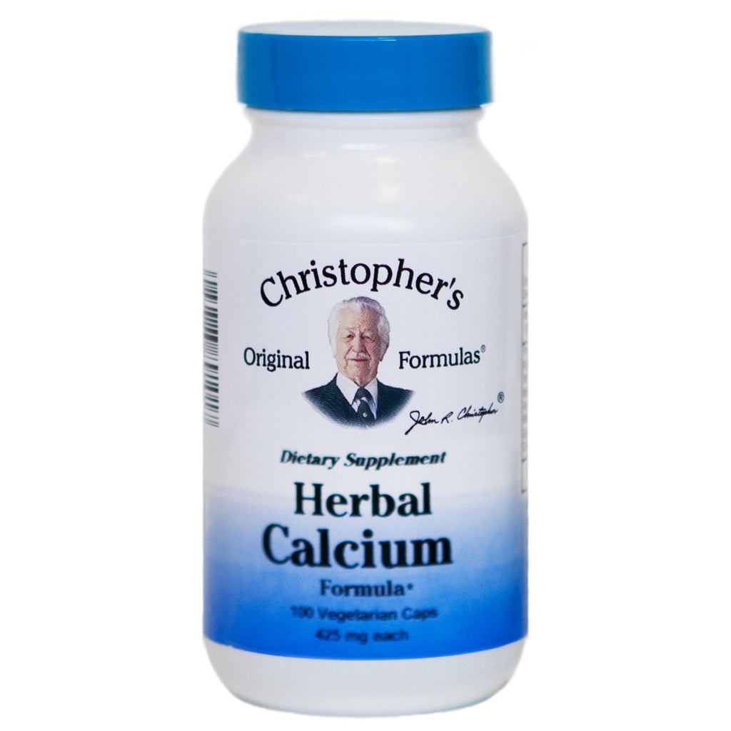 Herbal Calcium Formula - 100 Capsules - Christopher's Herb Shop