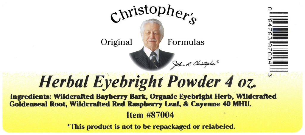 Herbal Eye Formula - Bulk 4 oz. Powder - Christopher's Herb Shop