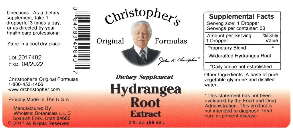 Hydrangea Extract 2 oz - Christopher's Herb Shop