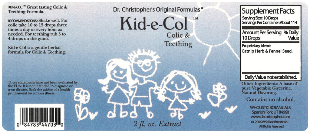Kid-E-Col - 2 oz. Glycerine Extract - Christopher's Herb Shop