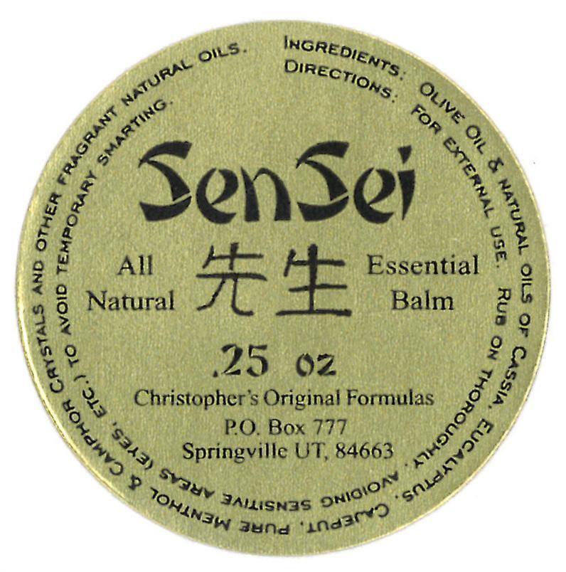 Sen-Sei Menthol Rub - .25 oz - Christopher's Herb Shop