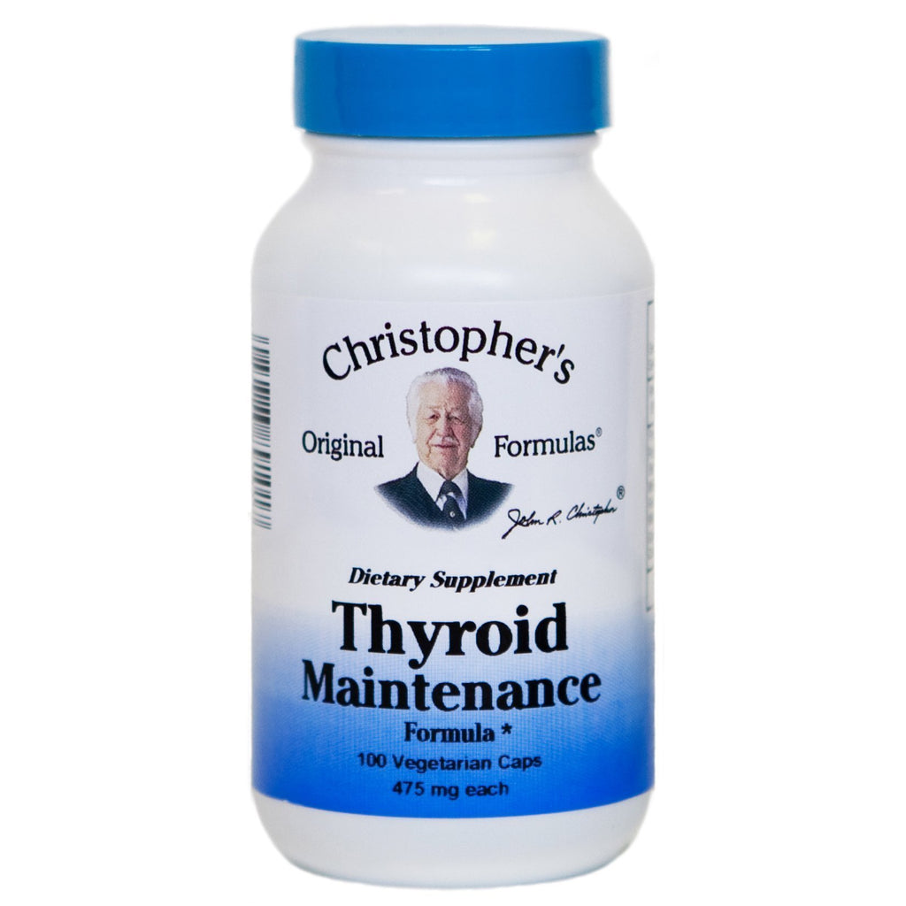 Thyroid Maintenance - 100 Capsules - Christopher's Herb Shop
