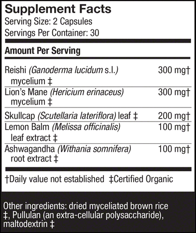 Host Defense® MycoBotanicals® Stress Decompress® - 60 Vegetarian Capsules - Christopher's Herb Shop
